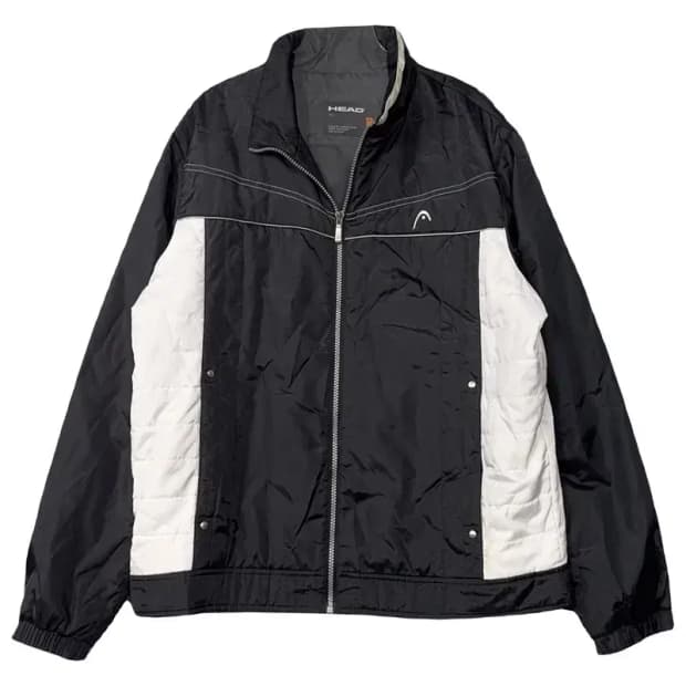헤드 블랙 로고 기능성 바람막이 100