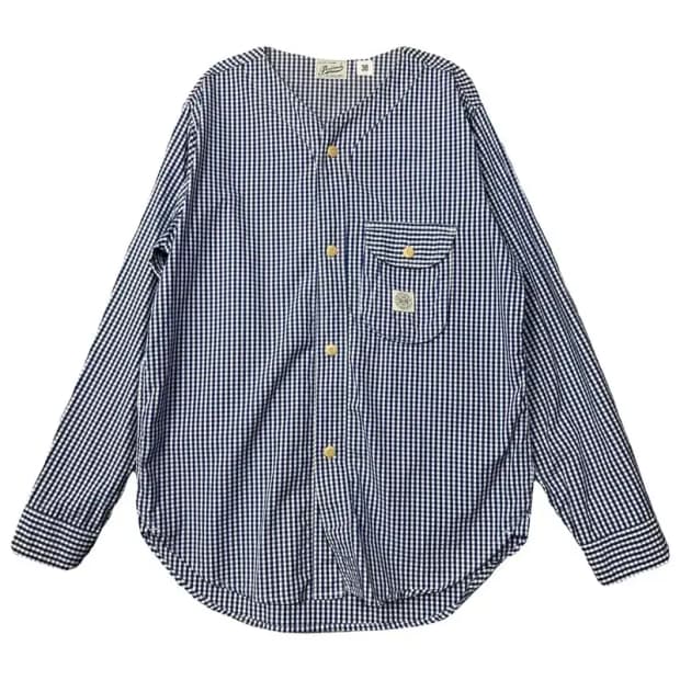 파르티멘토 스트라이프 네이비 셔츠 38