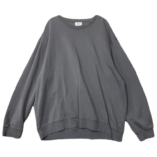 에이치엔앰 그레이 오버 사이즈 맨투맨 XXL