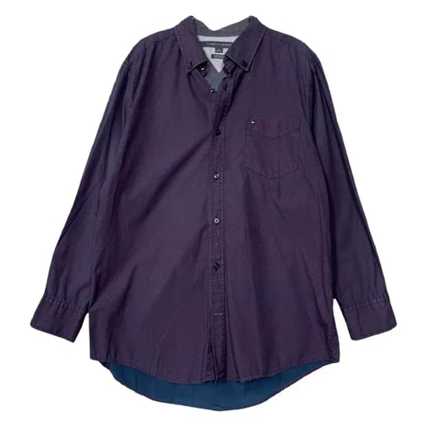 타미힐피거 퍼플 셔츠 M