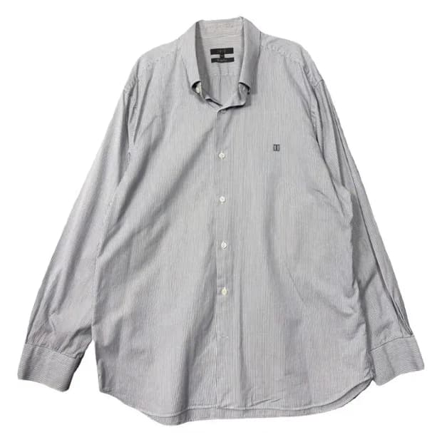 닥스 스트라이프 라이트 그레이 로고 셔츠 115