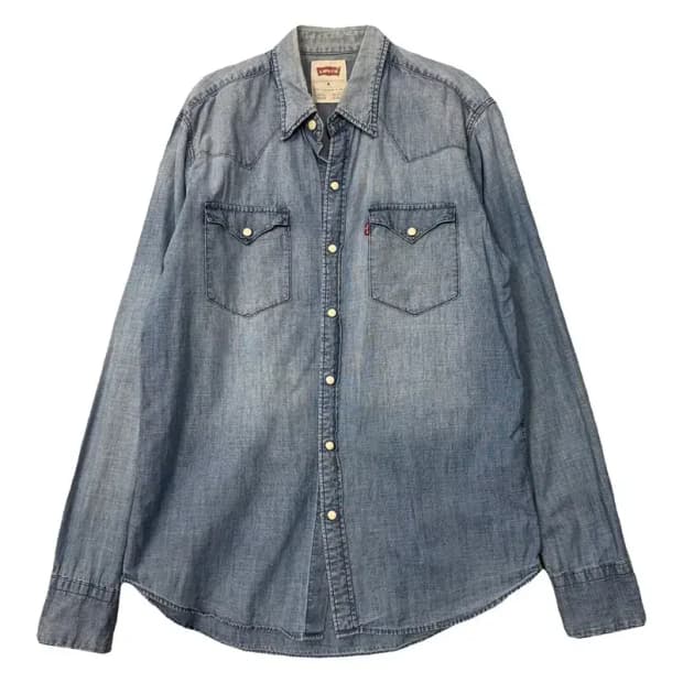 리바이스 데님 인디고 웨스턴 셔츠 M