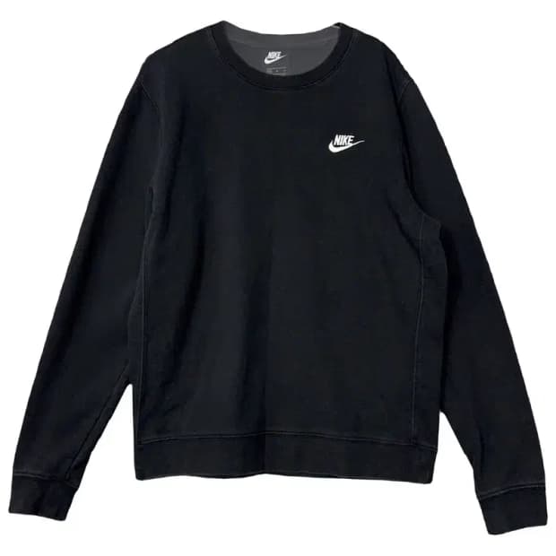 나이키 블랙 로고 맨투맨 M