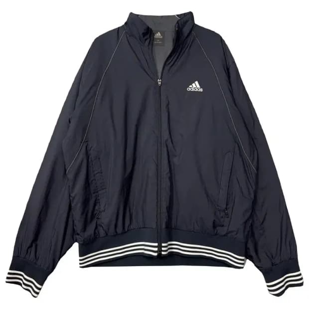 아디다스 네이비 로고 바람막이 100