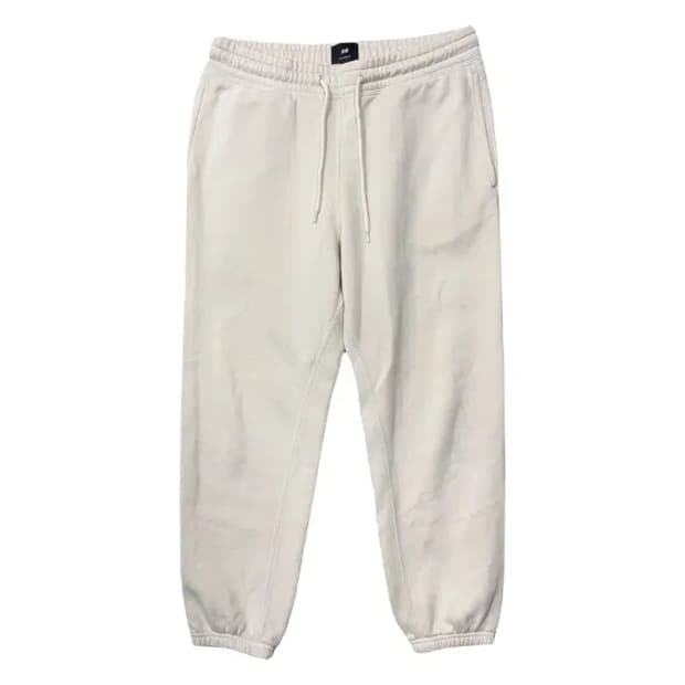 에이치엔앰 크림 밴딩 조거팬츠 S