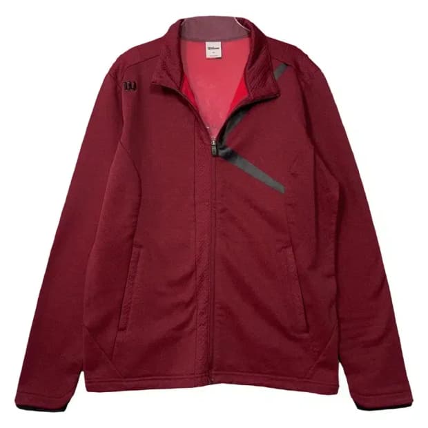 윌슨 버건디 기능성 집업 95