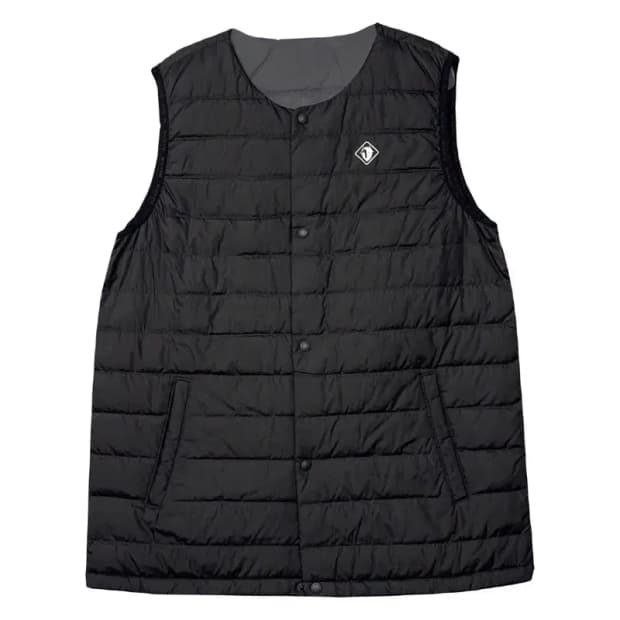 블랙야크 블랙 로고 다운 경량 패딩 조끼 M
