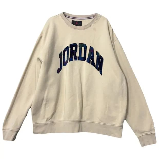 조던 프린팅 베이지 맨투맨 XXL