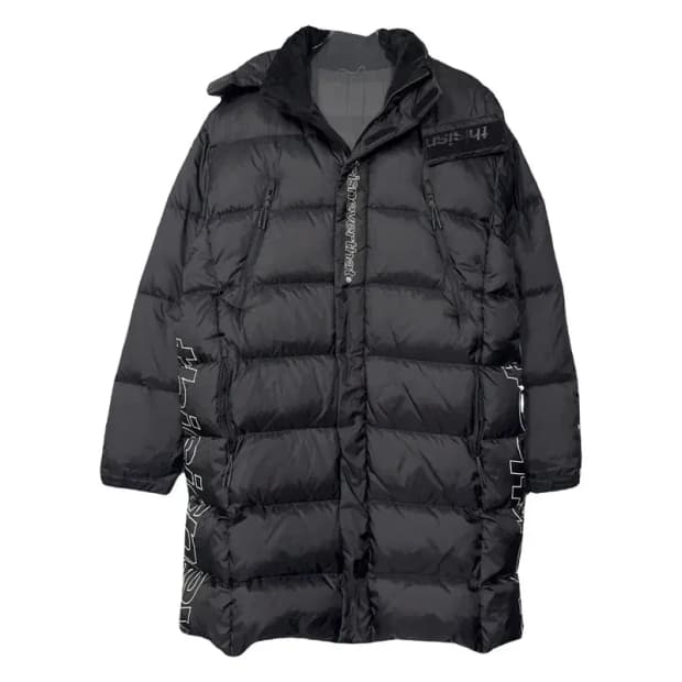 디스이즈네버댓 블랙 다운 롱패딩 L
