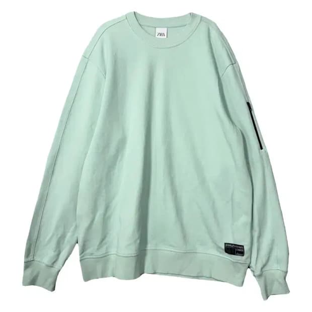 자라 민트 캐주얼 오버핏 맨투맨 XL