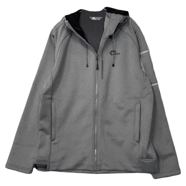 네파 그레이 로고 기능성 후드집업 105