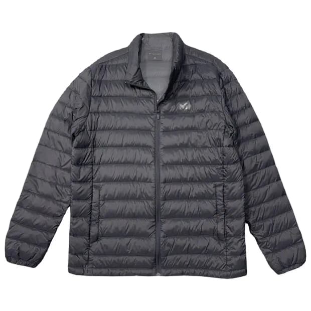 밀레 그레이 로고 다운 경량 패딩 XL