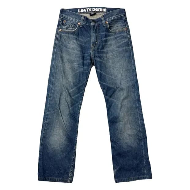 리바이스 523 워싱 일자핏 빈티지 청바지 W 28 L 32