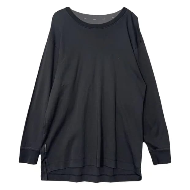 안다르 그레이 기능성 오버 사이즈 긴팔티 F