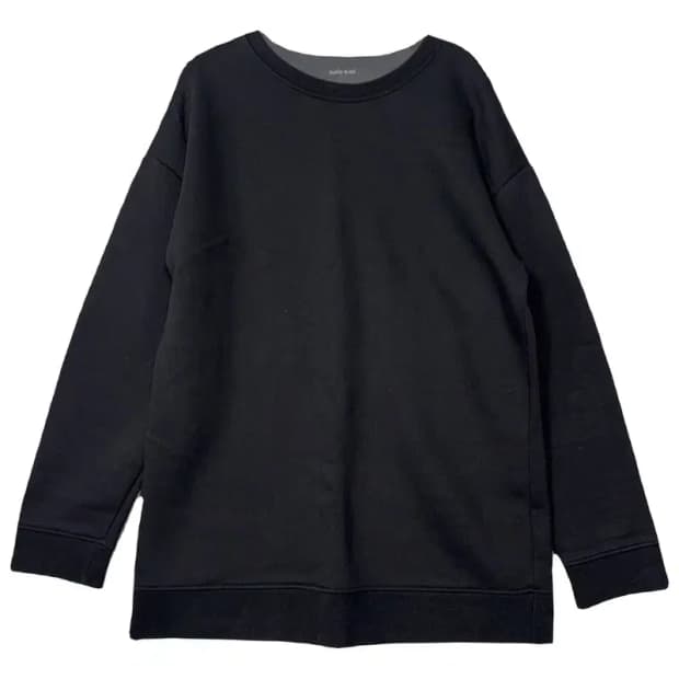 플라스틱아일랜드 블랙 오버핏 맨투맨 ONE SIZE