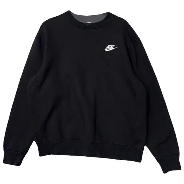 나이키 블랙 로고 맨투맨 S