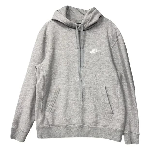 나이키 라이트 그레이 로고 후드티 S