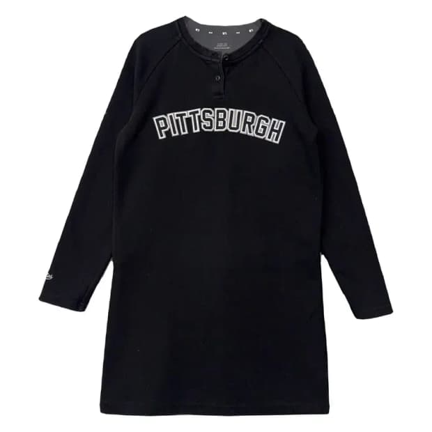 엠엘비 프린팅 블랙 원피스 90