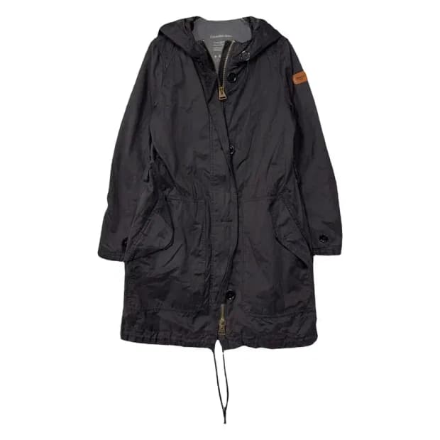 캘빈클라인 블랙 야상 코트 XS
