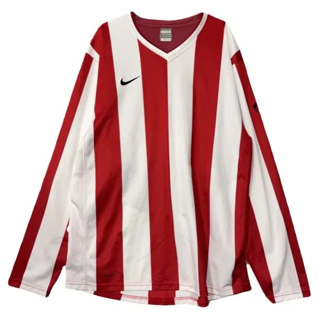 나이키 스트라이프 레드 블록코어 긴팔티 XXL