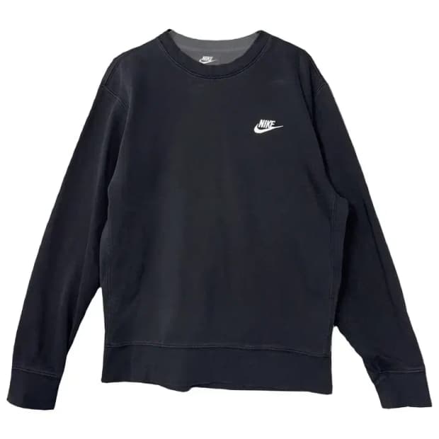 나이키 블랙 로고 맨투맨 S