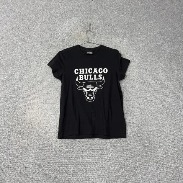 NBA 블랙 시카고불스 반팔티 S