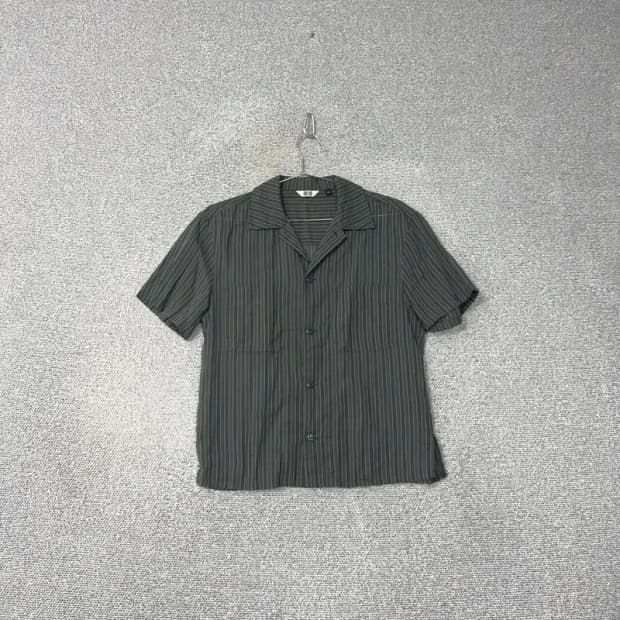 유니클로 빈티지 스트라이프 반팔 셔츠 S