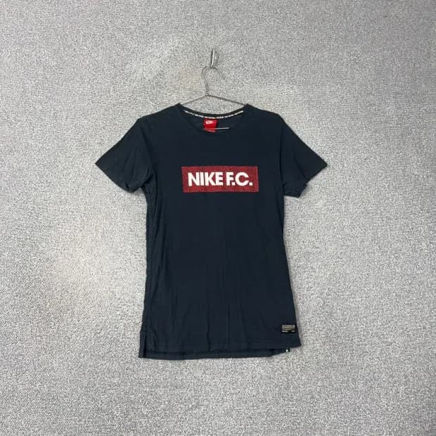 나이키 FC 프린팅 네이비 반팔티 M