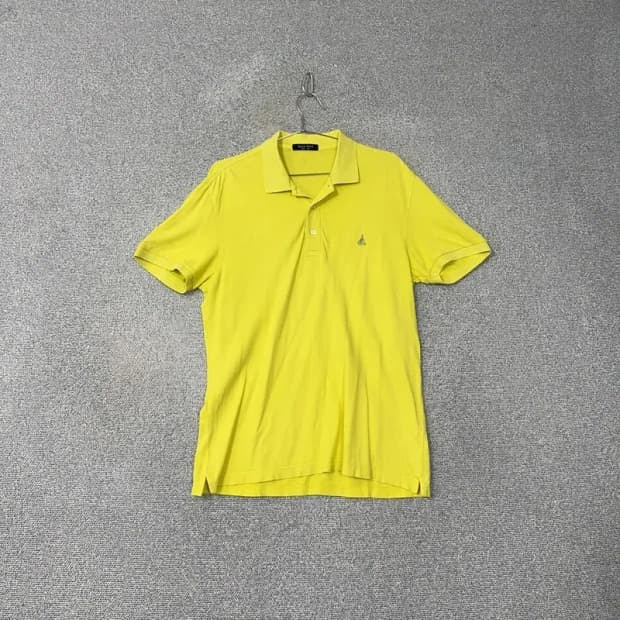 빈폴 옐로우 로고 반팔 카라티 105
