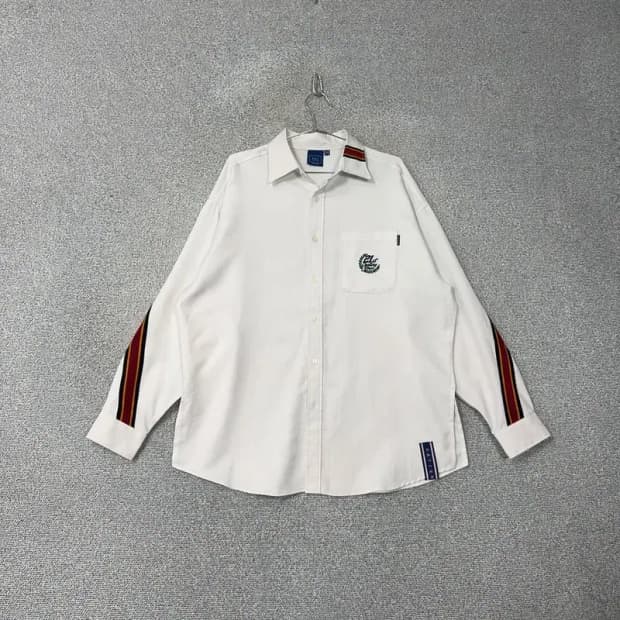 로맨틱크라운 오버핏 빈티지 화이트 셔츠 M