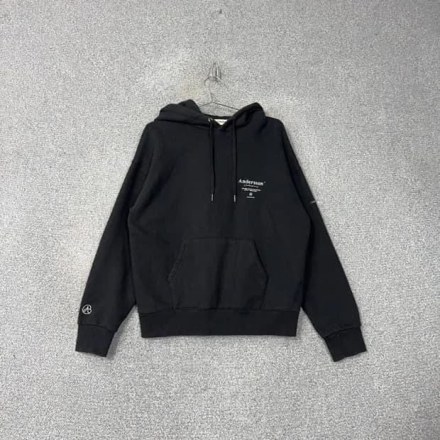 앤더슨벨 로고 오버핏 후드티 S