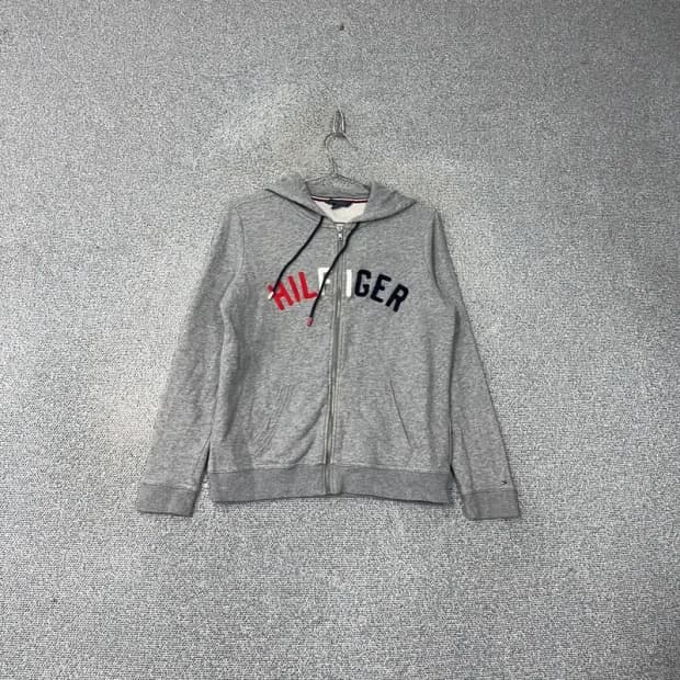 타미힐피거 스펠로고 캐주얼 후드집업 S