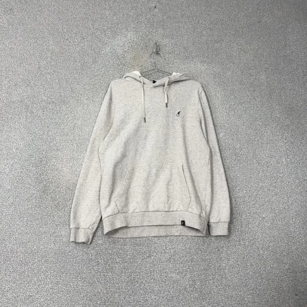 캉골 로고 그레이 후드티 XL