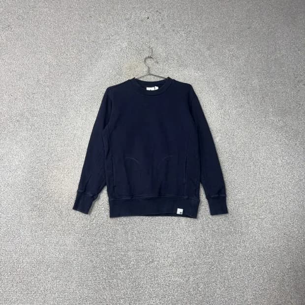 아디다스 네이비 캐주얼 포켓 맨투맨 S