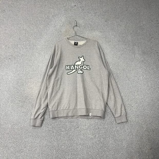 캉골 빅로고 그레이 맨투맨 L