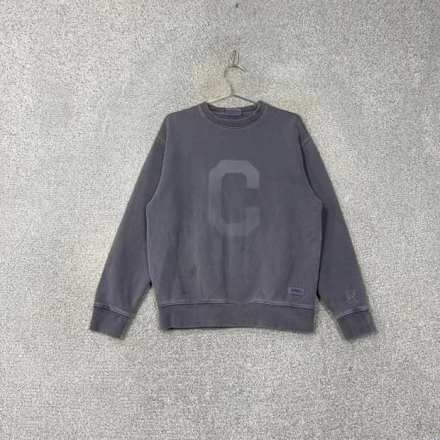 커버낫 피그먼트 로고 캐주얼 맨투맨 S