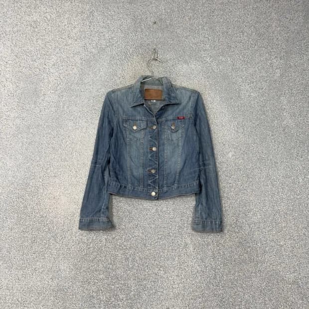 게스 빈티지 워시드 여성 데님자켓 청자켓 95