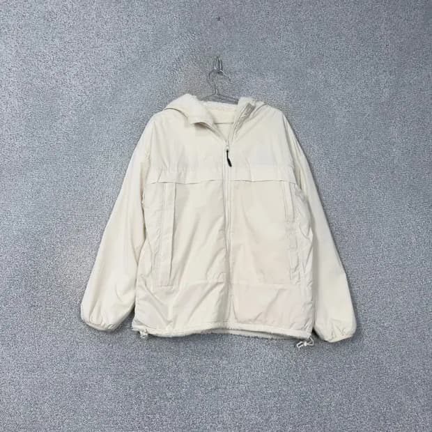 그루브라임 리버시블 화이트 후드 자켓 L