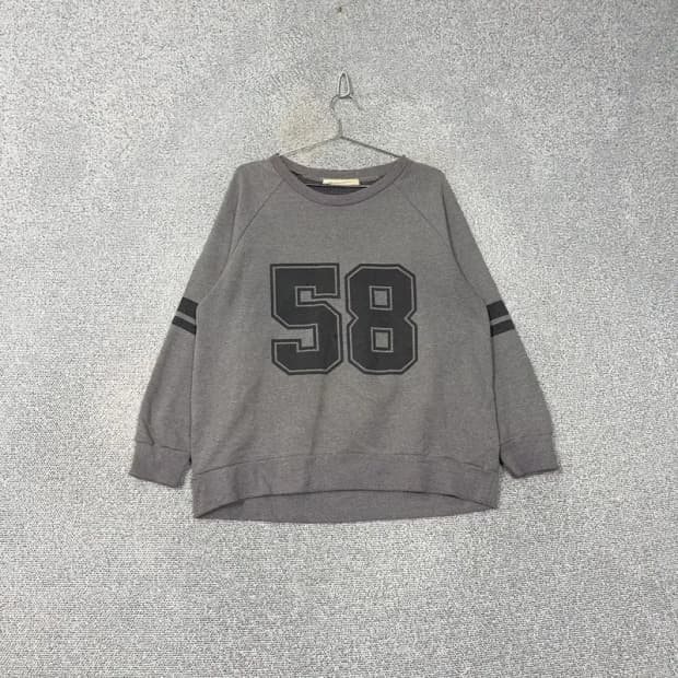 시에로 프린팅 그레이 맨투맨 S