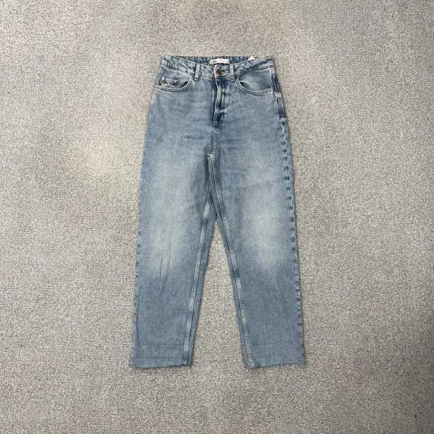 자라 여성 연청 청바지 24