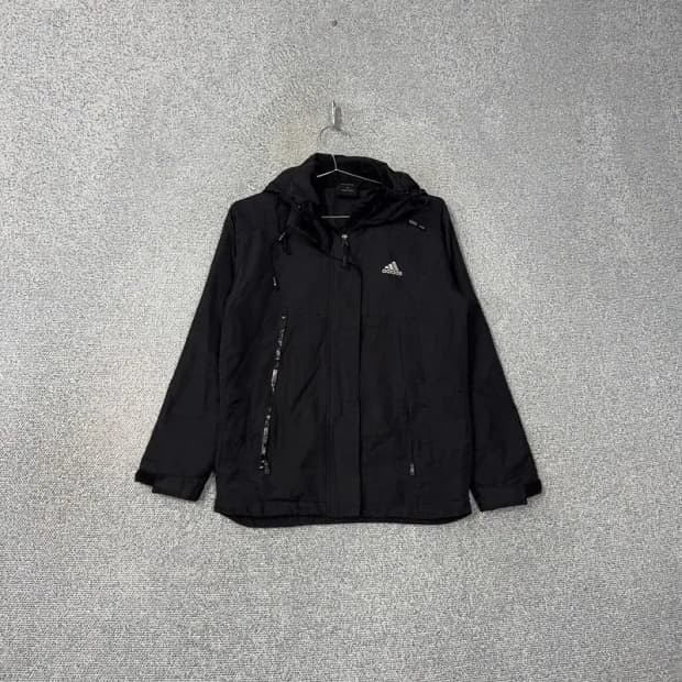 아디다스 블랙 로고 여성 캐주얼 바람막이 85