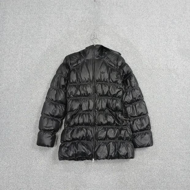 아디다스 불꽃 로고 여성 벨크로 덕다운 롱패딩 85