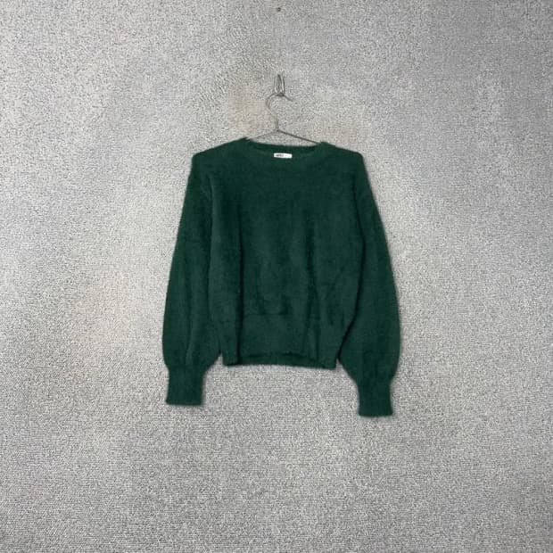 스파오 그린 모헤어 캐주얼 니트 S