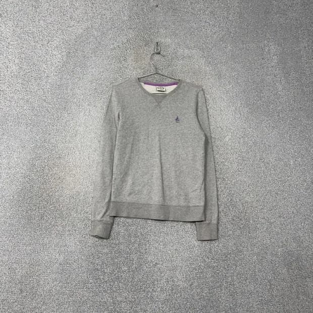 빈폴 라이트 그레이 로고 캐주얼 맨투맨 -85-