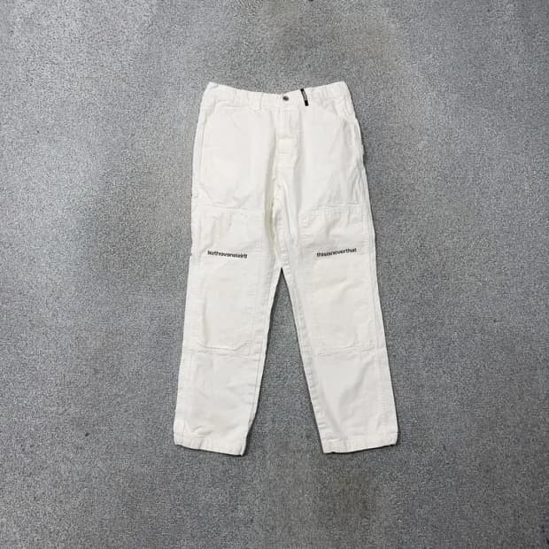 디스이즈네버댓 화이트 빈티지 코튼 팬츠 M