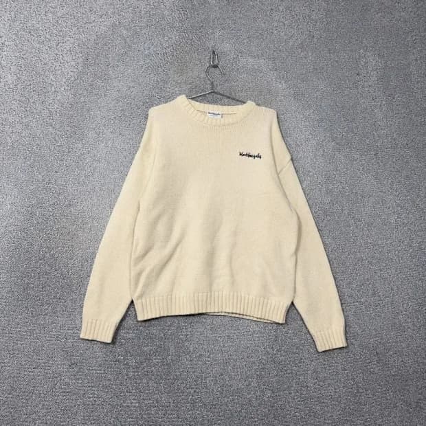 마크곤잘레스 로고 크림 캐주얼 니트 M