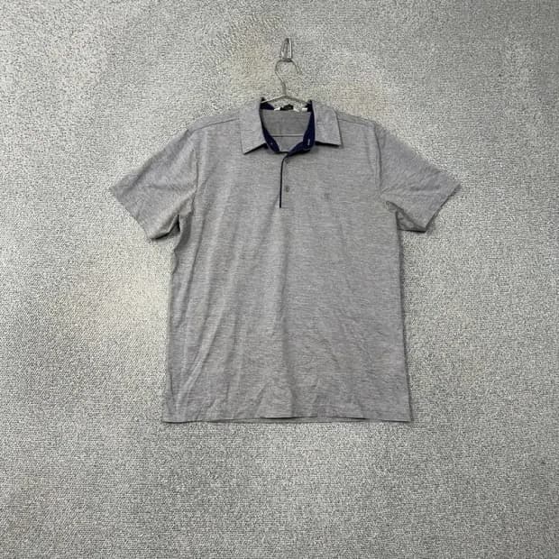 헨리코튼 남성 캐주얼 라이트 그레이 반팔 카라티 110