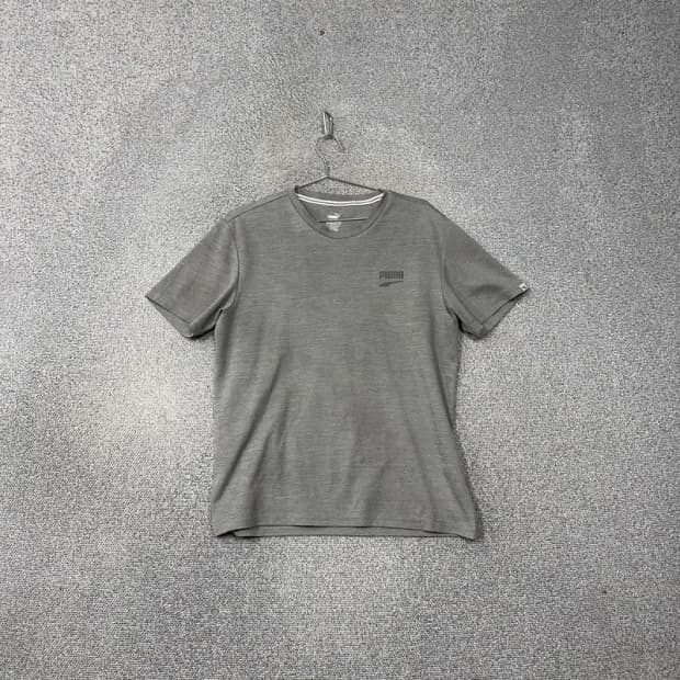 푸마 그레이 로고 남성 기능성 반팔티 105