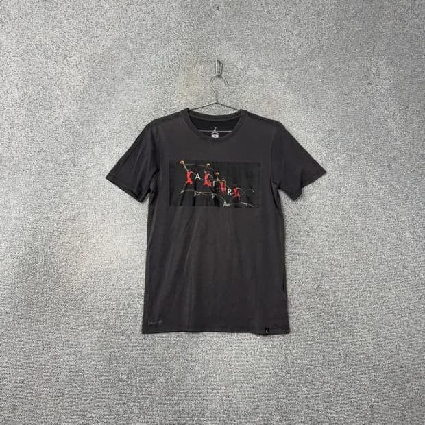 조던 프린팅 그레이 반팔티 S