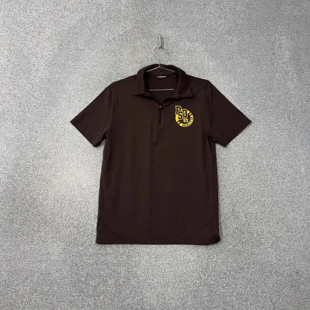 파사디 골프 브라운 남성 기능성 반팔 카라티 100